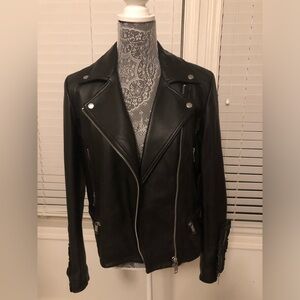 Michael kors leather biker style jacket